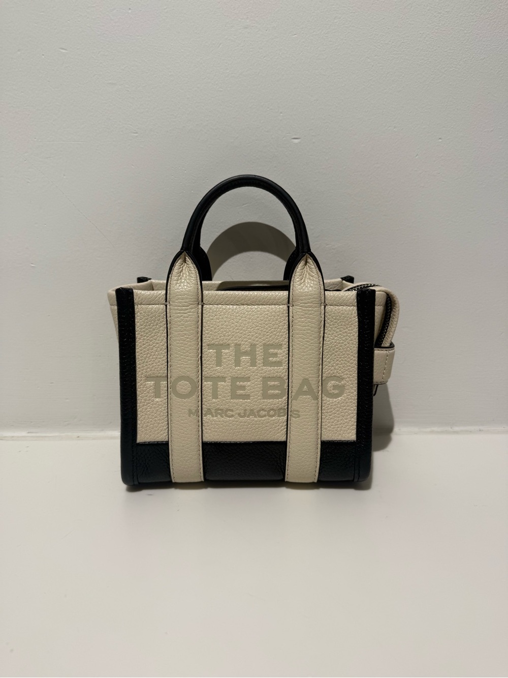 NWT Marc Jacobs The Crossbody Leather Tote Bag ivory multi